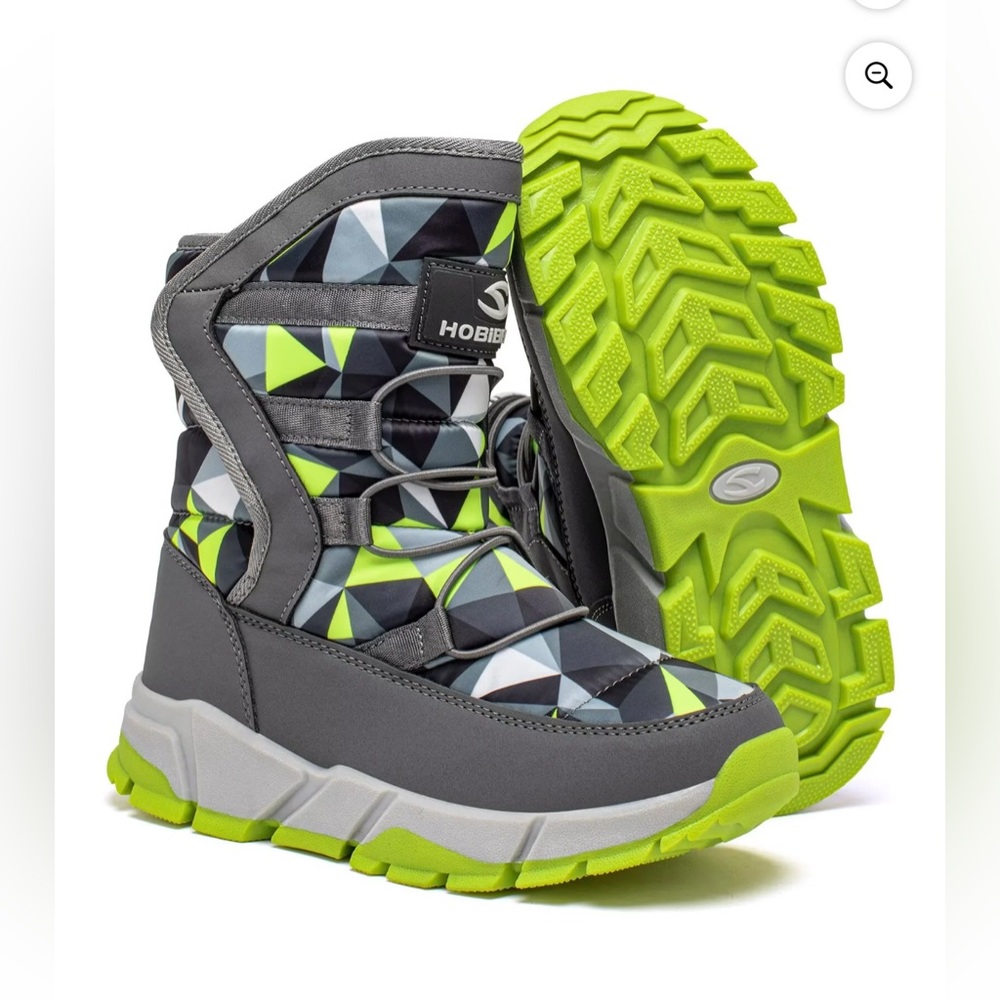 Kids Neon Green Traction Sneakers